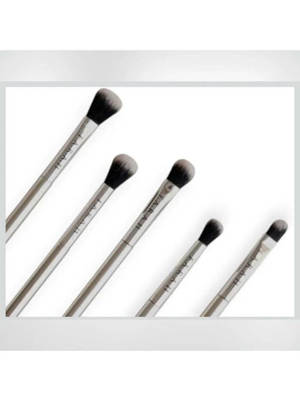 F.A.R.A.H Silver Makeup Eye Perfection Brush Set